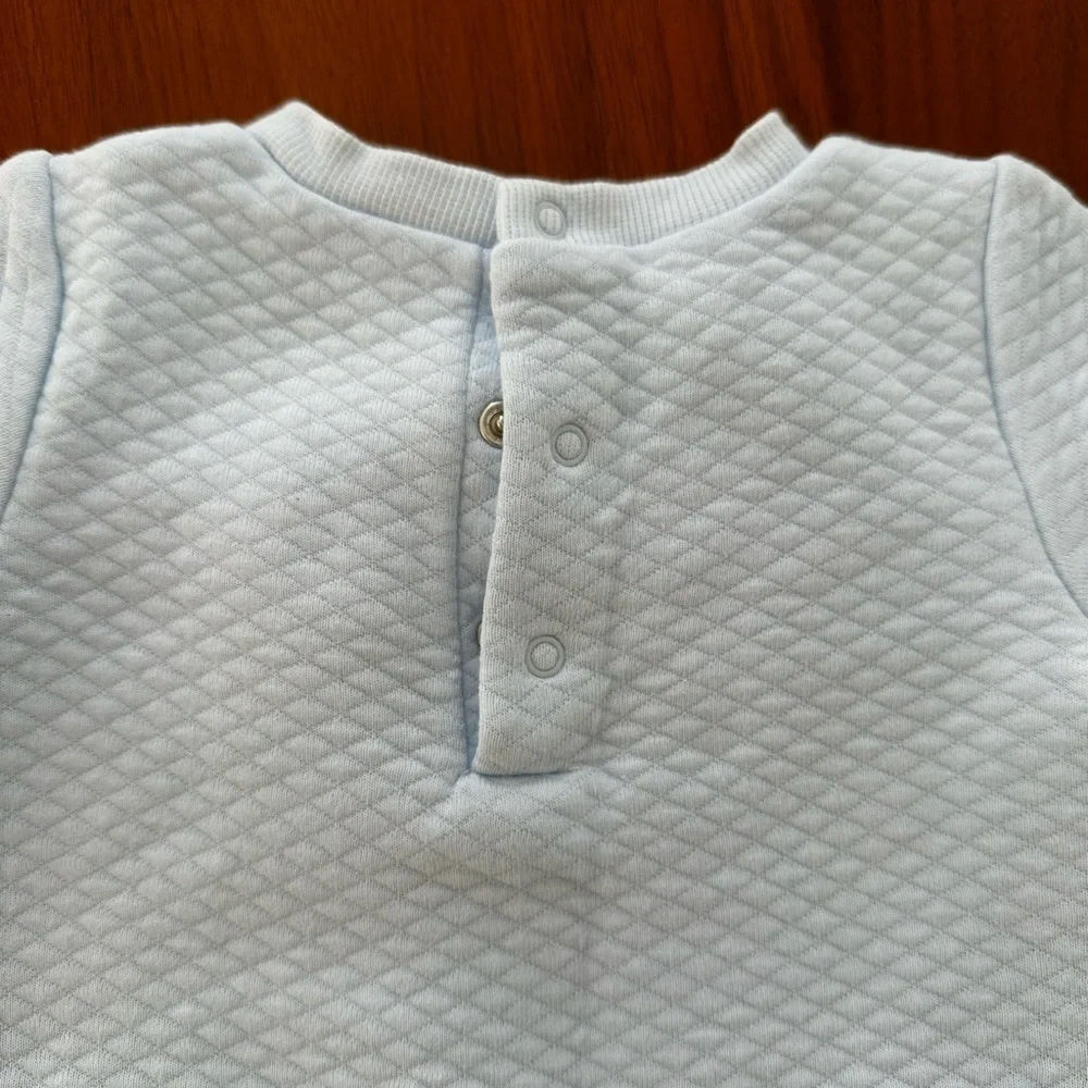 Little Me baby boy 2 piece set. Adorable Light Blue and Teddy bear size 6 months